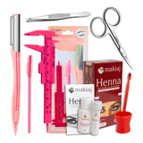 Kit Henna Sobrancelhas Iniciante Rena Design Pronta Entrega