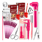 Kit Henna Sobrancelhas Material Completo Design Henna Makiaj