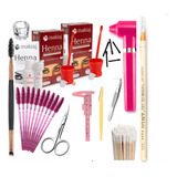 Kit Henna Sobrancelhas Material Completo Design Henna Makiaj