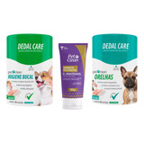 Kit Hidratante Focinho + Dedal Orelhas + Dedal Bucal Tamanho Médio