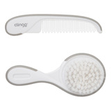Kit Higiene Com Escova Pente Lixa Cortador Infantil Clingo