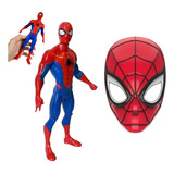 Kit Homem Aranha Boneco + Mascara Brinde Marvel Vingadores
