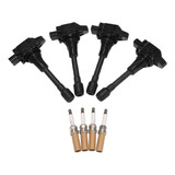 Kit Ignição Bobina / Vela Nissan Versa / March 4 Cilindros