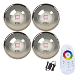 Kit Iluminação 4 Leds Tholz 18w Rgb Comando Touch E Fonte