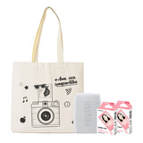 Kit Impressora Instax Mini Link 3 Branco +20 Ft Pink +ecobag