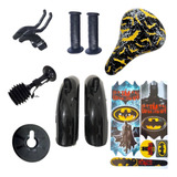 Kit Infantil Selim Manopla Buzina Paralama Manete Adesivo
