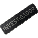 Kit Investigador Polícia Civil Emborrachado C/velcro Ponto 