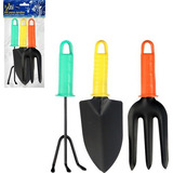 Kit Jardinagem 3 Peças Conjunto Ferramentas Jardim Horta