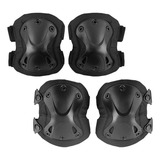 Kit Joelheira Cotoveleira Esportiva Tática Airsoft Paintball