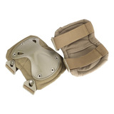 Kit Joelheira + Cotoveleira Tática Airsoft Paintball - Tan