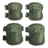 Kit Joelheira E Cotoveleira 4 Peças Tático Militar Polícia