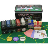 Kit Jogo De Poker 200 Fichas Numeradas Texas Original