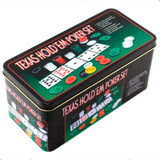Kit Jogo Lata De Poker Set 200 Fichas Numeradas Profissional