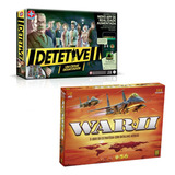 Kit Jogos De Tabuleiro Detetive Estrela E War 2 Grow