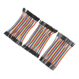 Kit Jumper 10cm 120 Peças Mxf Mxm Fxf Arduino Cabinho Wire