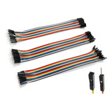 Kit Jumper 20cm 60 Peças Mxf Mxm Fxf Arduino Cabinho Wire