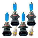 Kit Lampada Farol Alto Baixo Lanterna Hb3 Hb4 Foco Duplo