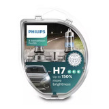 Kit Lâmpada Philips X-treme Vision H7 55watts 12volts (par)