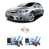 Kit Lampada Super Branca New Civic 07/11 Hb4 Hb3 + Brinde