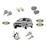 Kit Lampada Super Led Farol Alto Baixo E Led's Corsa Hatch