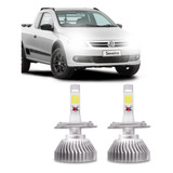 Kit Lampada Xenon Super Led Saveiro G5 H4 Foco Simples 6000k