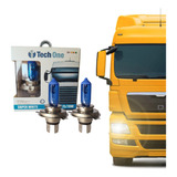 Kit Lâmpadas Super Branca H4 8500k 24v Para Caminhão