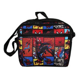 Kit Lancheira E Estojo Homem Aranha Escolar Infantil Meninos Cor Preto Home Aranha