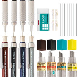Kit Lapiseira Pentel Graphgear 500 + Grafite 2 B + Brinde