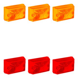 Kit Lente Lanterna Lateral Tijolinho Gf08 8,6 X 5,6cm 6peças