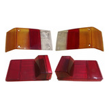 Kit Lente Lanterna Traseira Fiat Spazio Oggi 83/86 - 4 Pç