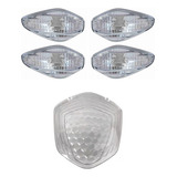 Kit Lente Pisca + Lente Lanterna Cristal Titan 160 Fan Start