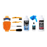 Kit Limp. Bike 6 Pçs + Máq. + Desengraxante + Óleo + Shampoo