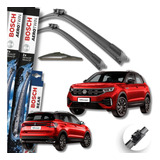 Kit Limpador Par Dianteiro + Traseiro Bosch Vw T-cross 