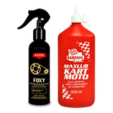 Kit Limpeza E Lubrificação De Corrente Moto Foxy Maxlub Kart
