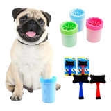 Kit Limpeza Para Cães E Gatos Copo Para Patas + Rasqueadeira