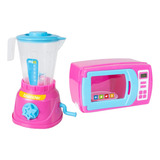 Kit Liquidificador Cozinha + Micro-ondas C/ Prato Giratório 