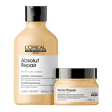 Kit Loreal Absolut Repair Gold Shampoo 300ml+mascara 250ml