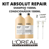 Kit Loreal Absolut Repair Shampoo 1500ml + Cond 1500ml