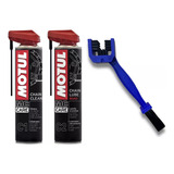 Kit Lubrificante Motul C1+c2 C/ Escovinha Para Corrente Moto