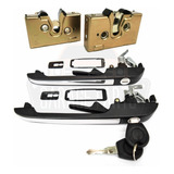 Kit Maçanetas Fechaduras 2 Portas Santana / Quantum Inox /89