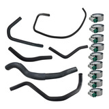 Kit Mangueira Ford Fiesta Flex Com Ar Quente Com Abraçadeira