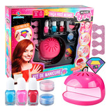 Kit Manicure Infantil Presente Brinquedo Beleza Menina
