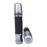 Kit Manoplas + Pesos Longo Cônico Aluminio= Rizoma- Prata
