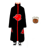 Kit Manto Akatsuki Fantasia Cosplay Naruto Anel Hidan M30
