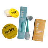 Kit Maquiagem,rimel Preto, Delineador, Pó Banana,prime Serum