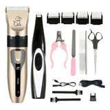 Kit Maquina Tosa + Acabamento Pet Cachorros Caes E Gatos Top Cor Sortidos 110v/220v