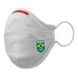 Kit Máscara Fiber Knit Air Cob + 30 Filtros Proteção,suporte Cor Branco Tamanho G