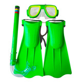 Kit Máscara Mergulho Snorkel Infantil Natação Praia Piscina