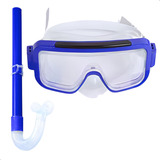 Kit Máscara Oculos Mergulho Snorkel Respirador Infantil