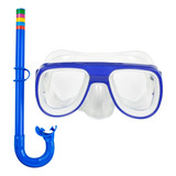 Kit Máscara Oculos Mergulho Snorkel Respirador Infantil